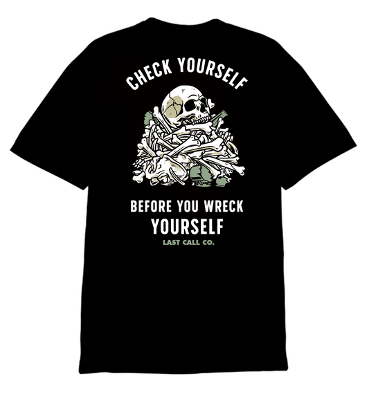 Last Call Co. Check Yourself Short Sleeve T-Shirt