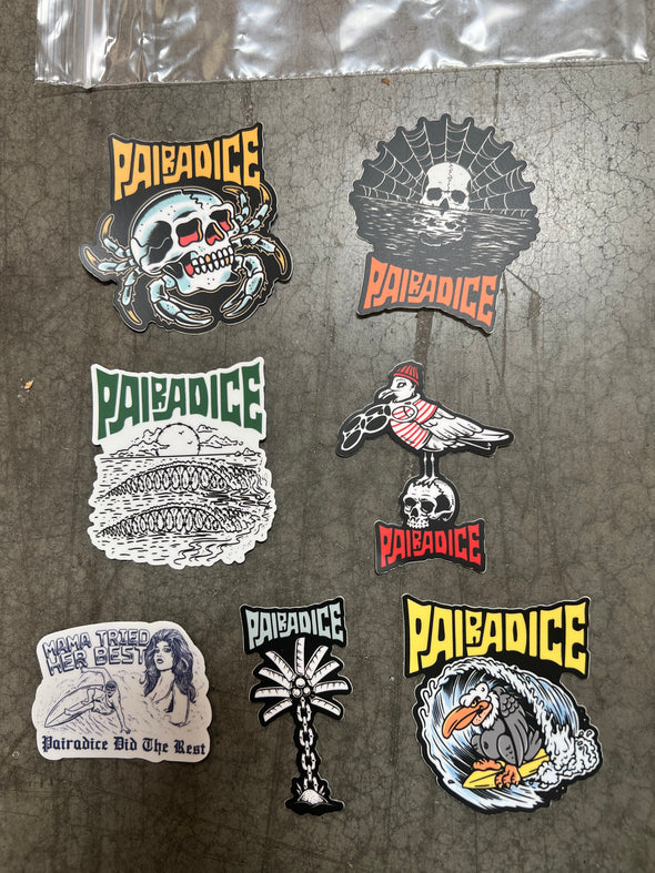 PAIRADICE Sticker Pack (7 Stickers)