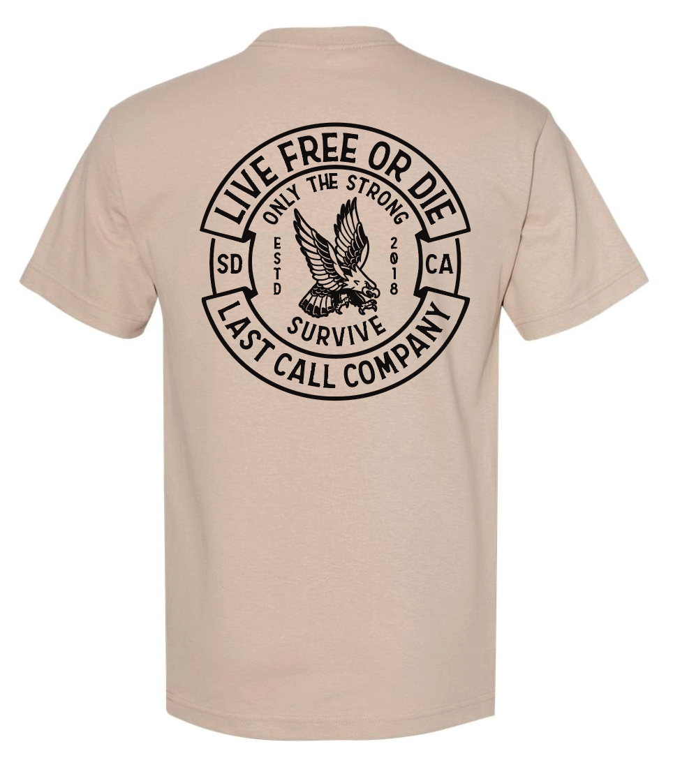 Last Call Co. Live Free Badge S/S Tee