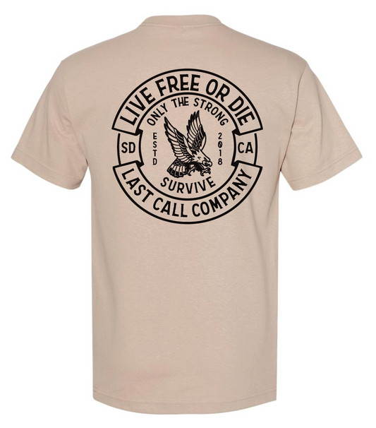 Last Call Co. Live Free Badge S/S Tee