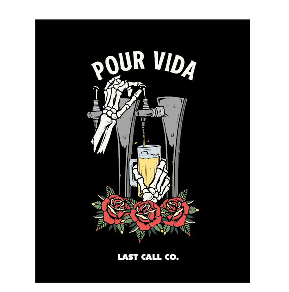 Last Call Co. Pour Vida Sticker