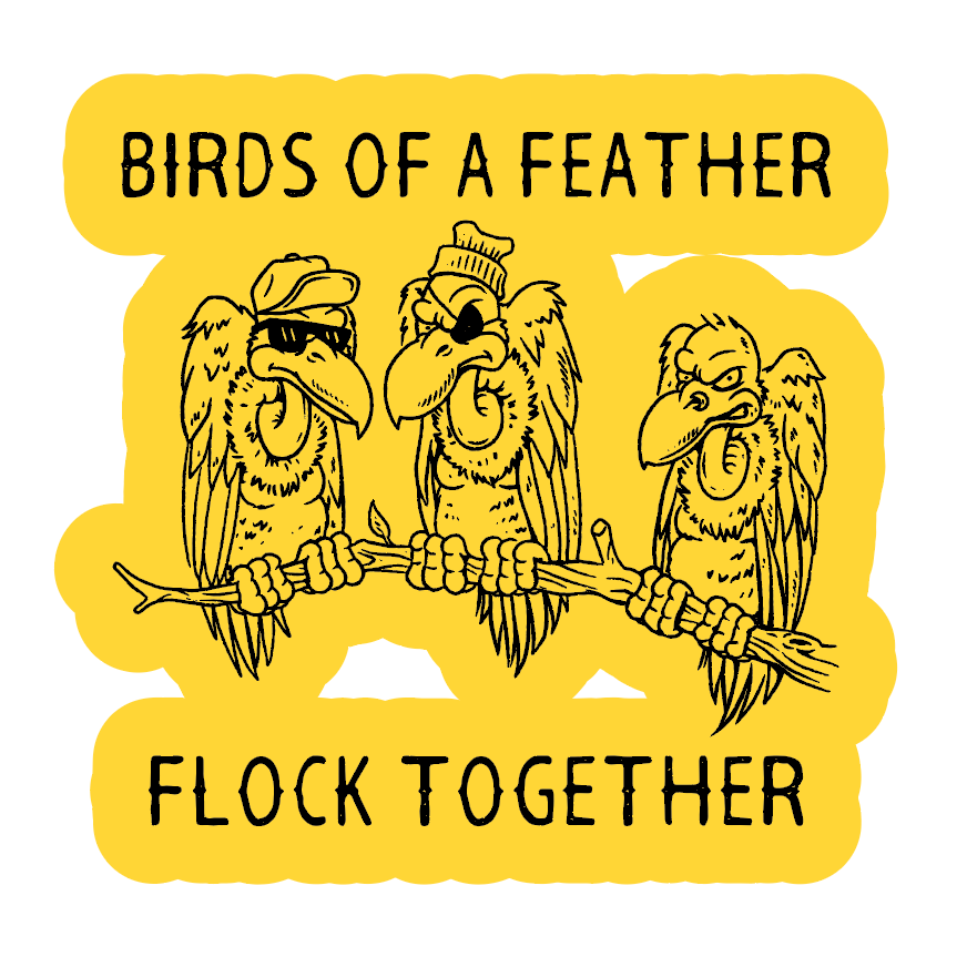 Flock Together Sticker