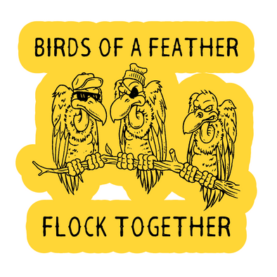 Flock Together Sticker
