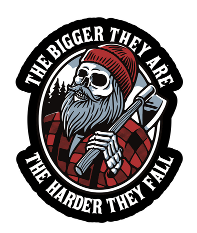 Bigger They Are Sticker