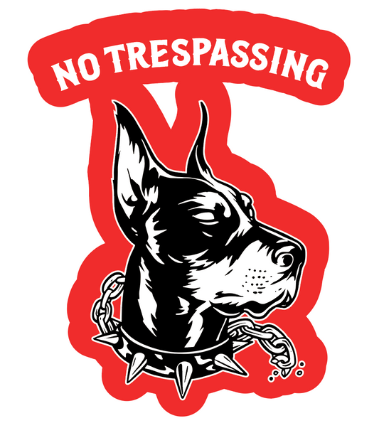 No Trespassing Sticker