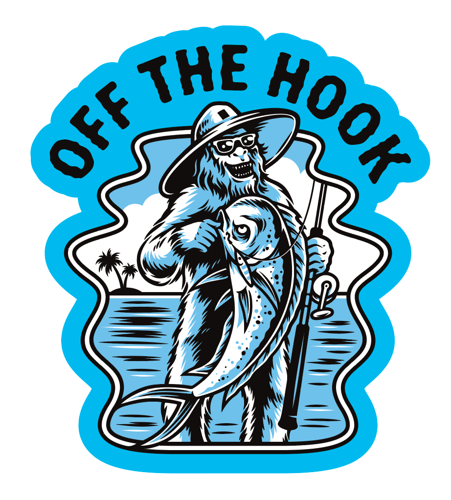 Off the Hook Sticker