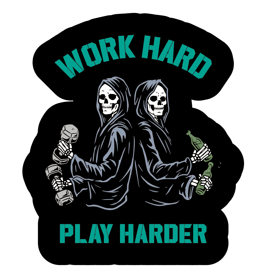 Play Harder Sticker