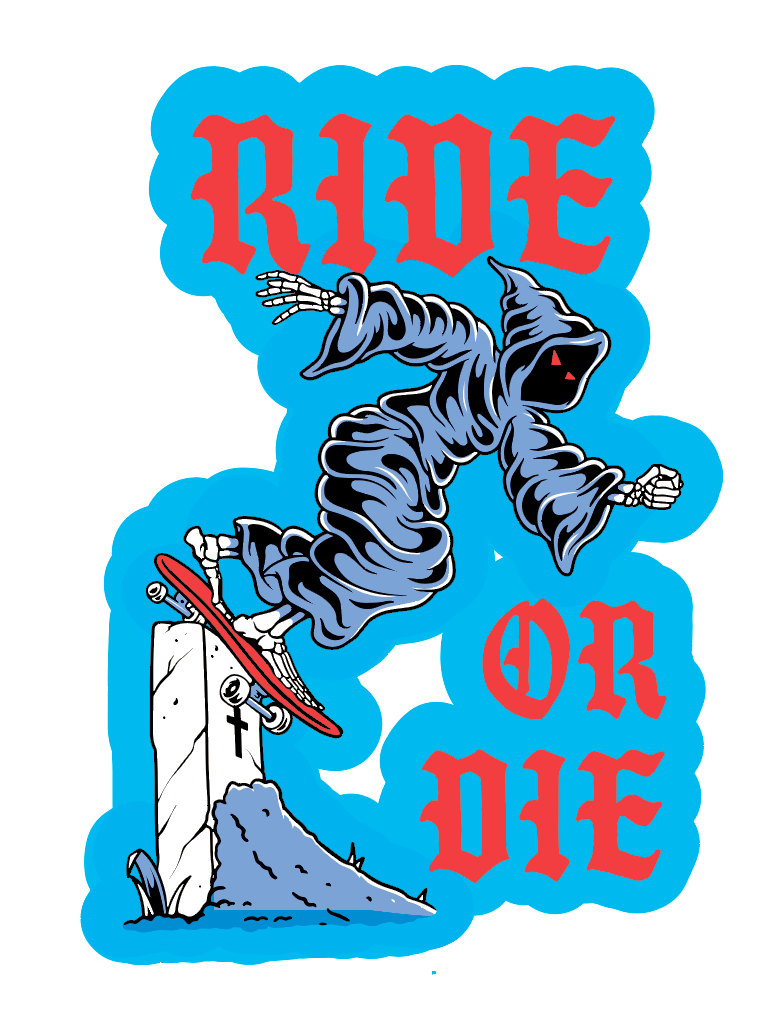 Ride or Die Sticker – Last Call Co.