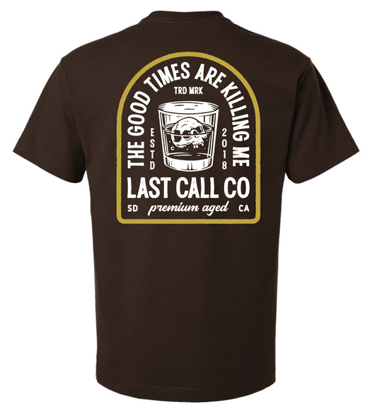 Last Call Co. Good Times Badge Short Sleeve T-Shirt