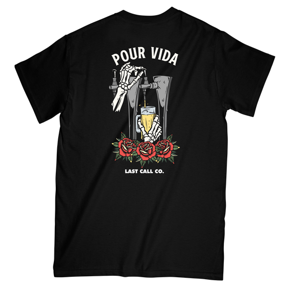 Last Call Co. CLASSICS Pour Vida Short Sleeve Shirt  ** S & M ONLY **
