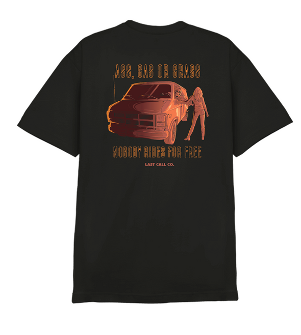 Last Call Co. No Free Rides Short Sleeve T-shirt